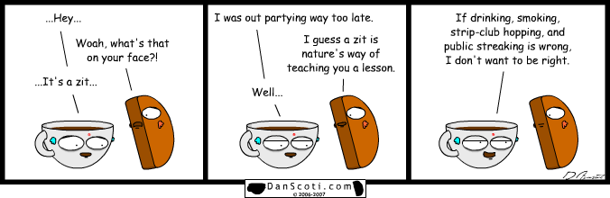 His eyes got more bags than a grocery!