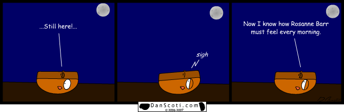 Come on, Scoti.  Even Urkel could get up faster.