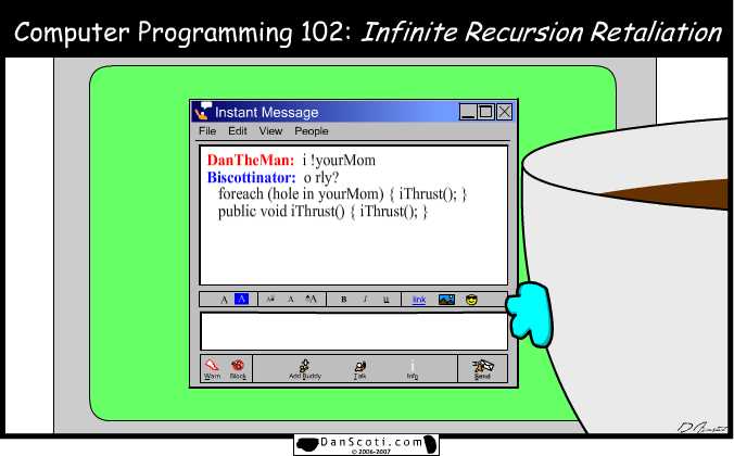 if( 8=> 0-8 ) { shesAWhore = true; }