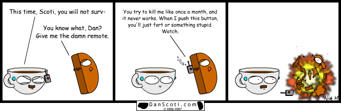 Oh my God! You killed Scoti! You bastard!