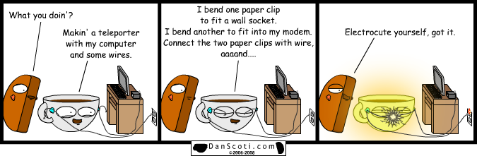 So it teleports you to the same exact location, except you show up all singed and stuff? Cool.