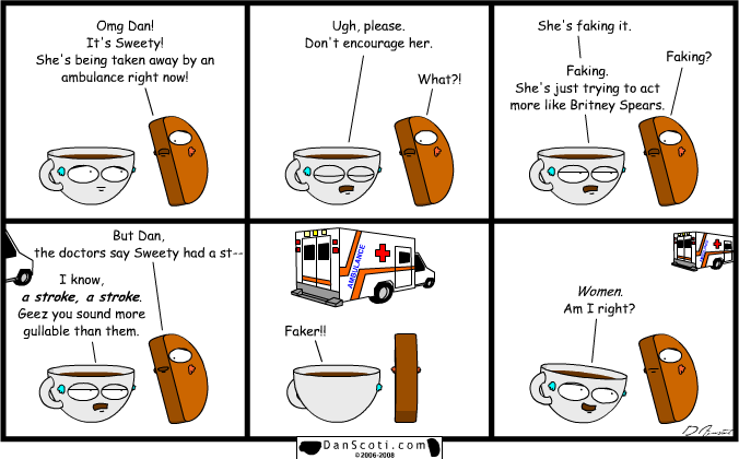 Next, Sweety's gonna gain 20 pounds, shave her lid, and go medieval on Dan's black SUV.