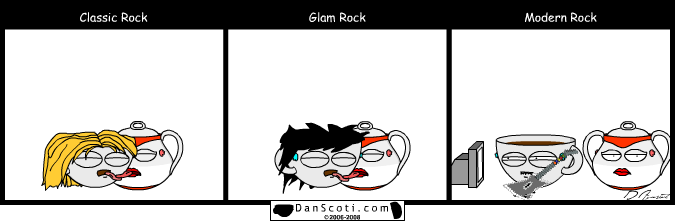 Alternate ending: Death Metal.  And Dan is stabbing Sweety.